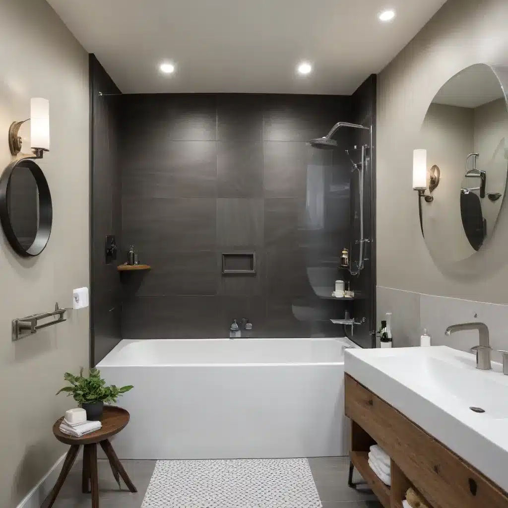 Compact Bathroom Revitalized: Innovative Tub Integration