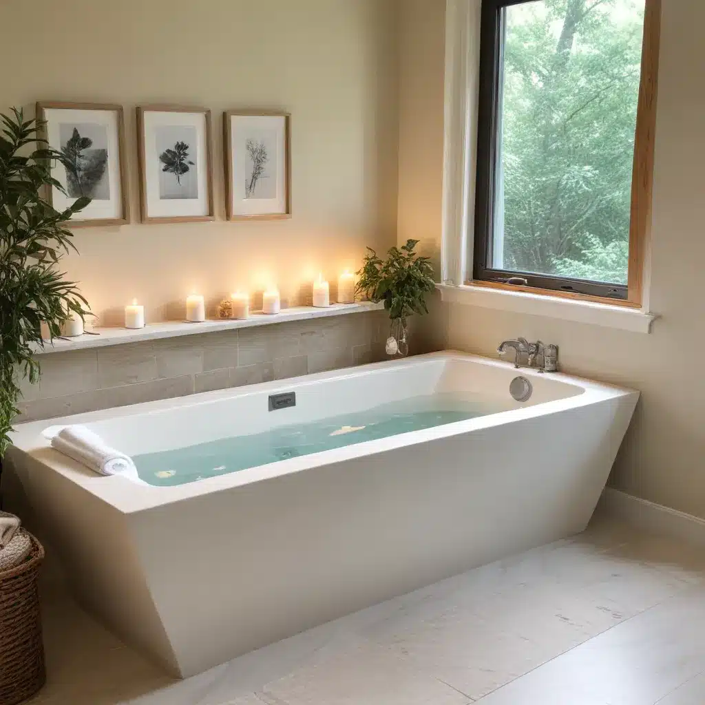 Crafting a Soothing and Serene Drop-In Tub Sanctuary